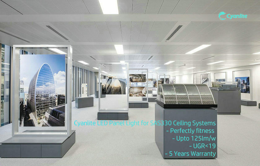 Cyanlite LED Lighting for metal ceiling systems SAS330